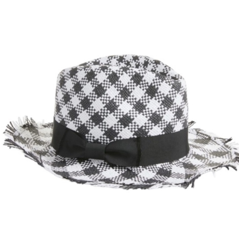 🆕 Kate Spade Gingham Trilby Hat